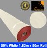 Shade Cloth Roll - 50% x 1.83m x 50m (White)