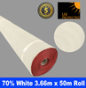 Shade Cloth Roll - 70% x 3.66m x 50m (White)
