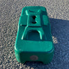 Temp Fence Feet 25mm Hole/81mm Pitch 25kg Blown Moulded Green