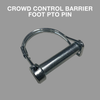 25m Pack of 2.2m Orange Crowd Control Barriers