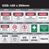 Safety Signage - Size 450 x 300mm