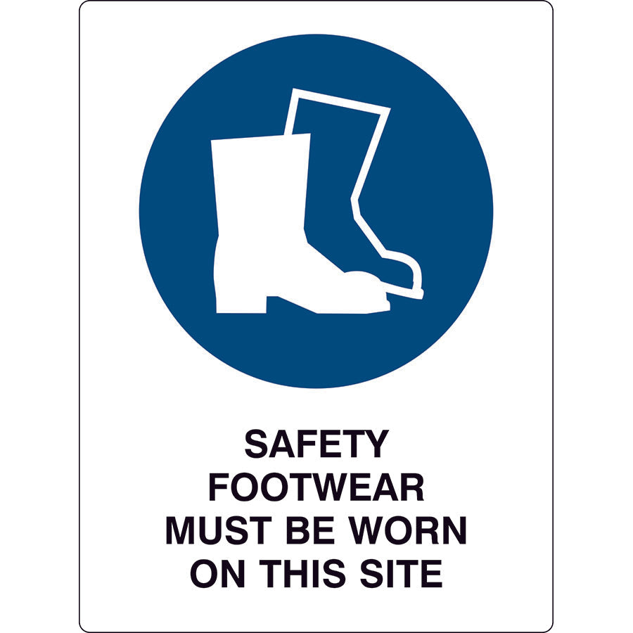 Safety Sign - Safety footwear must be worn on this site