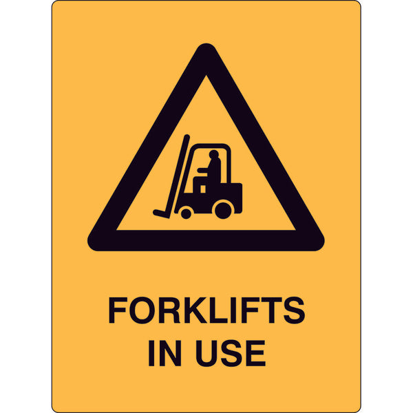 Safety Sign - BEWARE - Forklifts in use