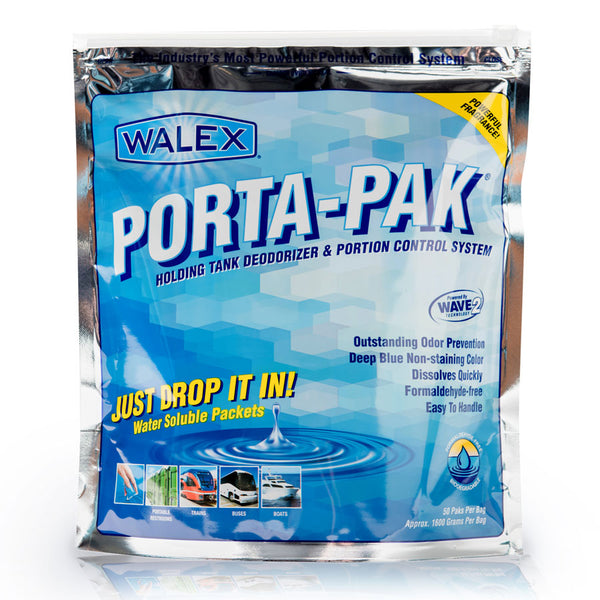 WALEX Porta Pak Holding Tank Deodoriser (Bag of 50 sachets)