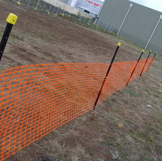 Orange Barrier Mesh Roll 50m x 1m